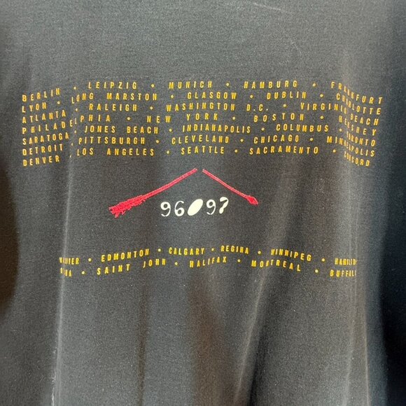 VTG 1996 Neil Young and Crazy Horse Tour T-Shirt XL Black Nice Man Rock Band - Picture 7 of 10